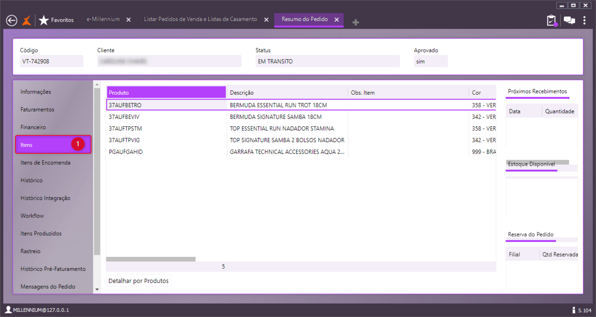 e-Millennium ERP Interface Showcase